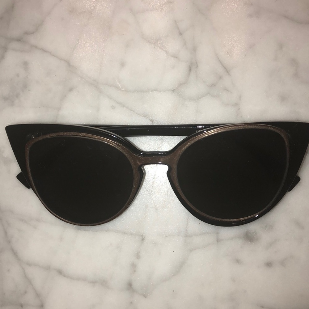 Black and gold sunglasses